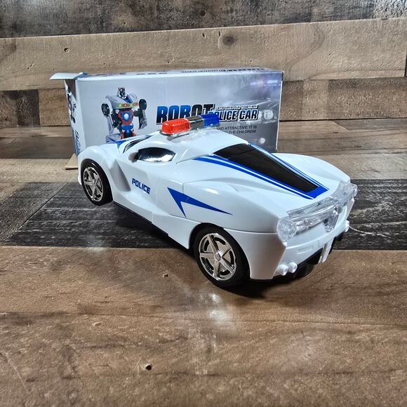 Transformer Robot Police Car w/ Lights & Sounds - Picture 3 of 10